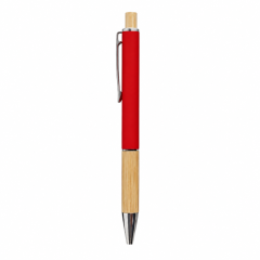 Eco-Friendly Bamboo Grip Metal Ballpoint Pen