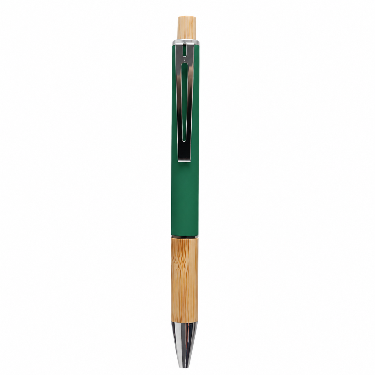 Eco-Friendly Bamboo Grip Metal Ballpoint Pen