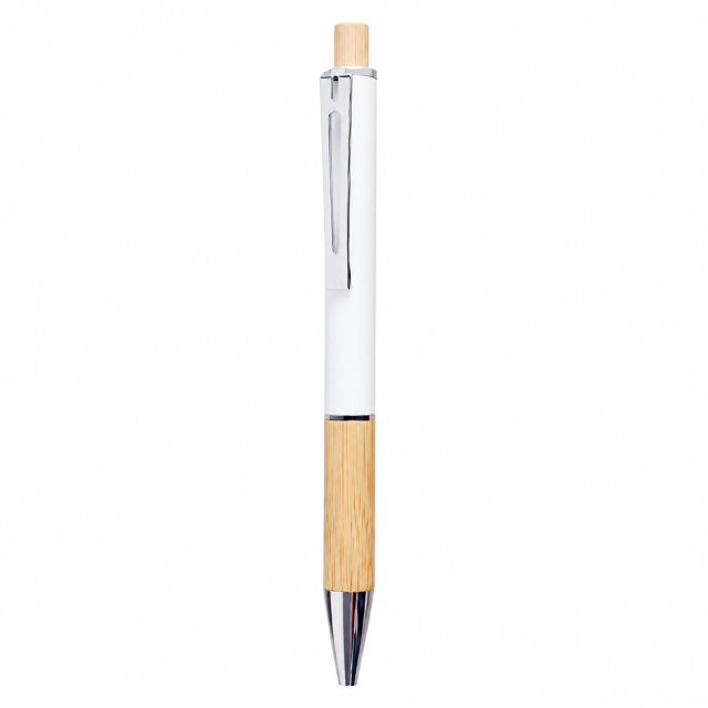 Eco-Friendly Bamboo Grip Metal Ballpoint Pen