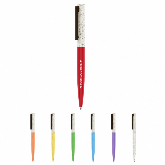 Eco-Friendly Wheat Straw Twist-Action Ballpoint Pen