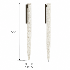 Eco-Friendly Wheat Straw Twist-Action Ballpoint Pen