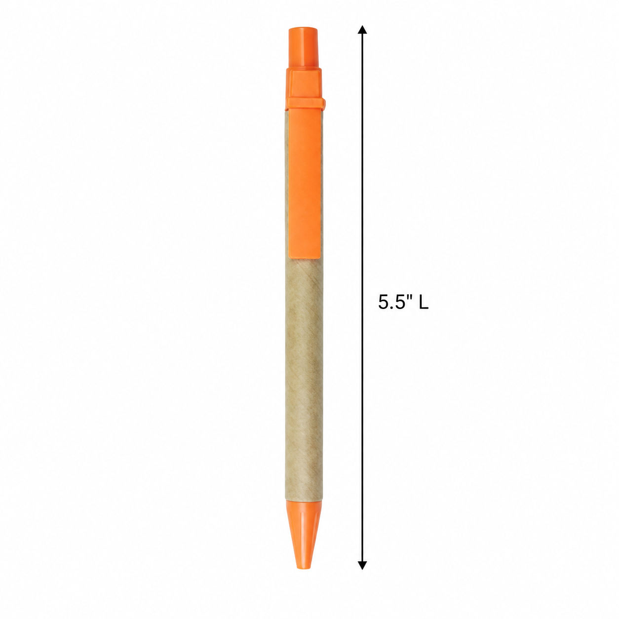 Eco Recycled Cardboard Pen With Plastic Clip