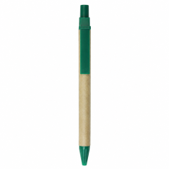Eco Recycled Cardboard Pen With Plastic Clip