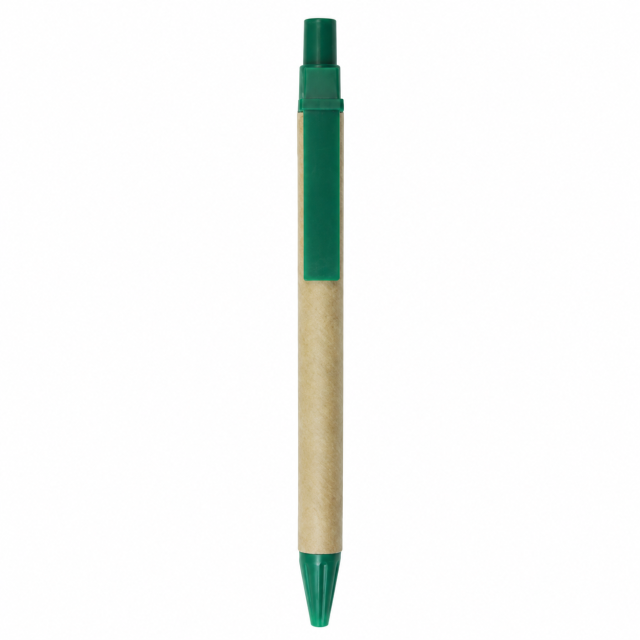 Eco Recycled Cardboard Pen With Plastic Clip