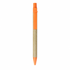 Eco Recycled Cardboard Pen With Plastic Clip