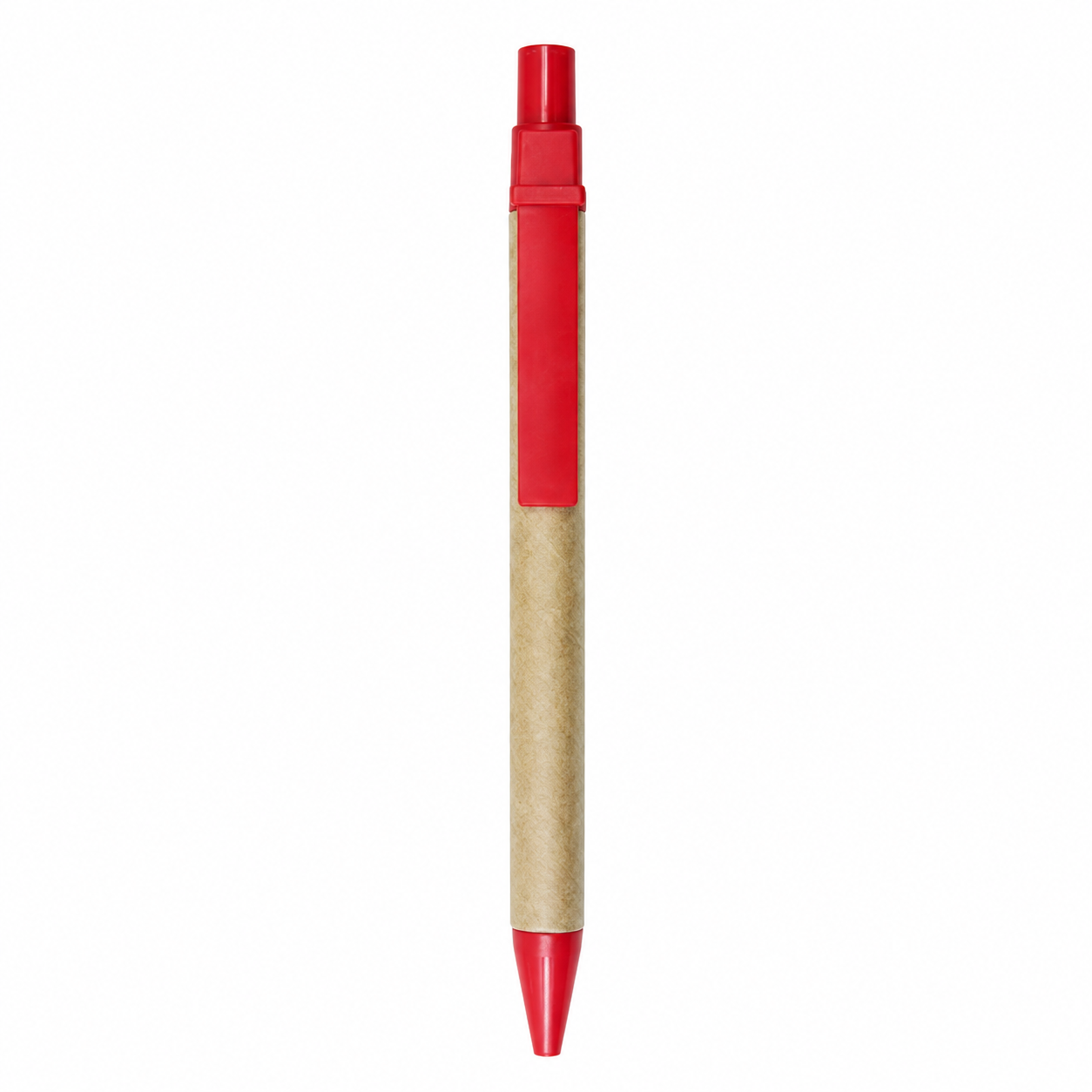 Eco Recycled Cardboard Pen With Plastic Clip