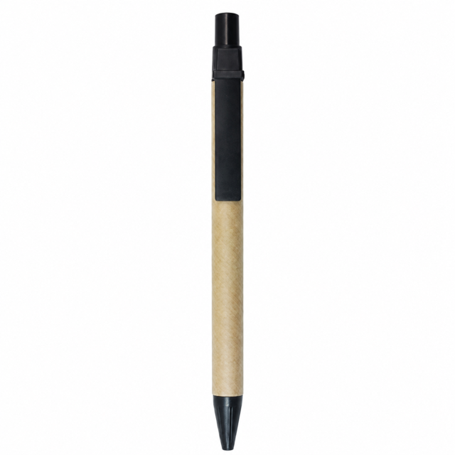 Eco Recycled Cardboard Pen With Plastic Clip