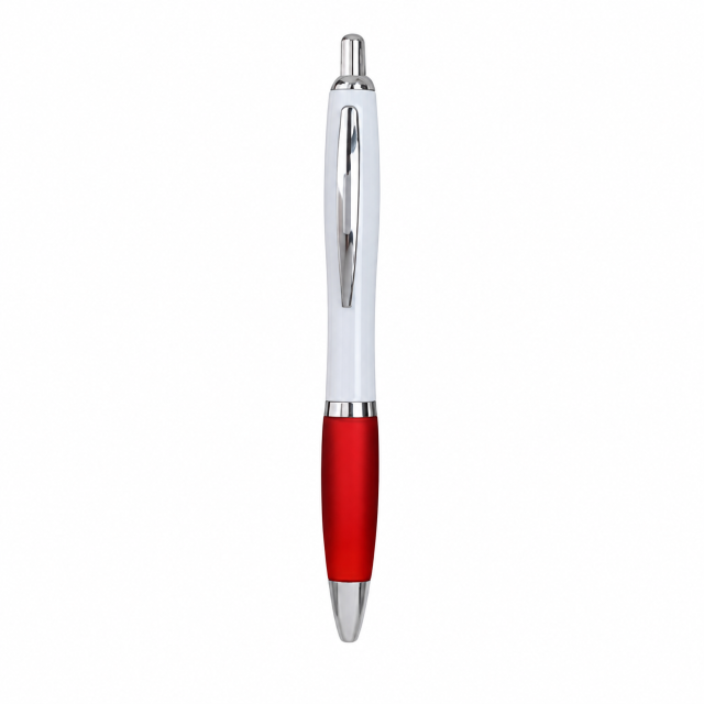 Ergonomic Plastic Ballpoint Pen With Carbide Tip