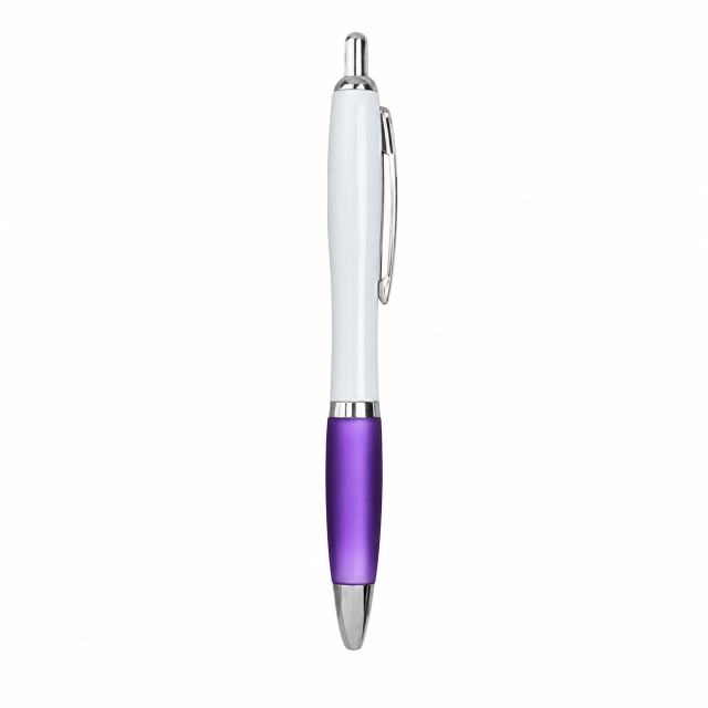 Ergonomic Plastic Ballpoint Pen With Carbide Tip