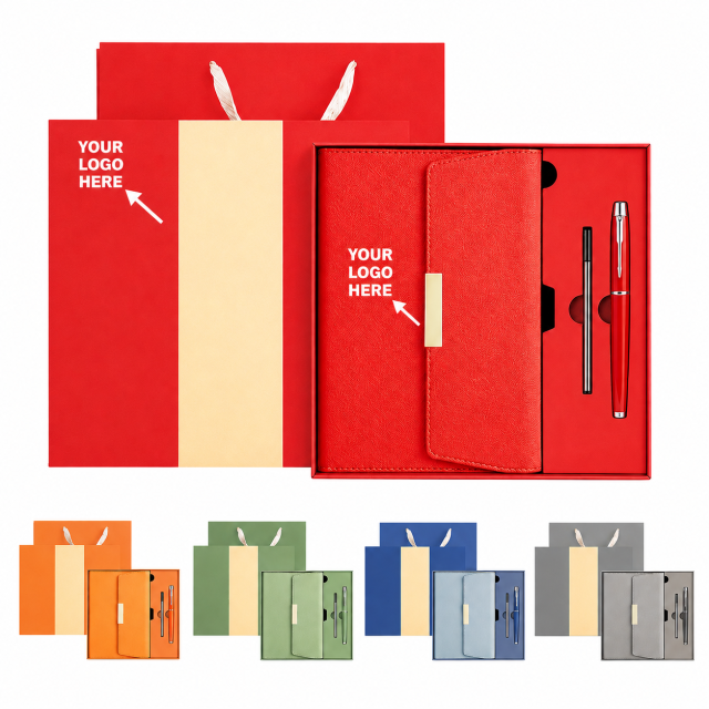 Executive PU Leather Notebook and Pen Gift Set
