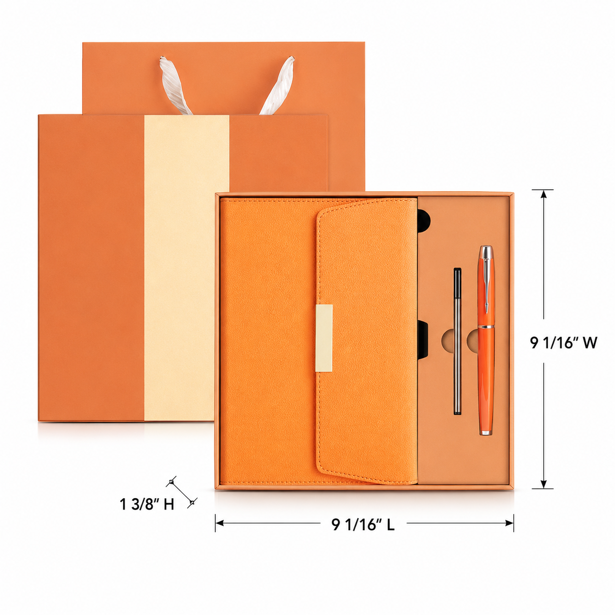 Executive PU Leather Notebook and Pen Gift Set