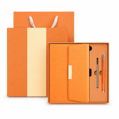 Executive PU Leather Notebook and Pen Gift Set