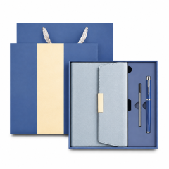 Executive PU Leather Notebook and Pen Gift Set