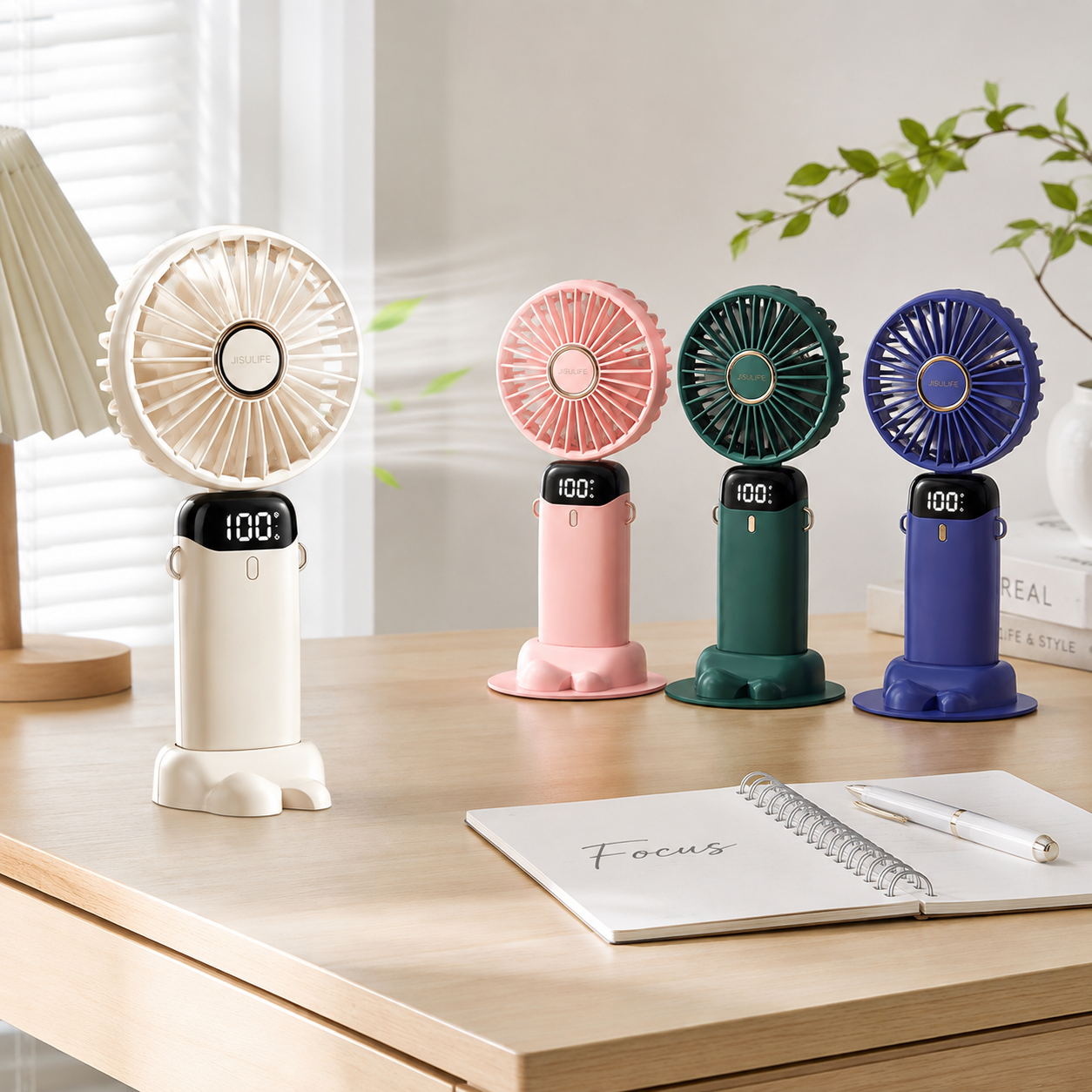 Five-Speed Adjustable Compact Desktop Fan