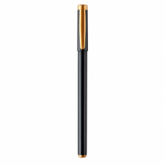 Glossy Business Gel Pen With Metal-Textured Clip