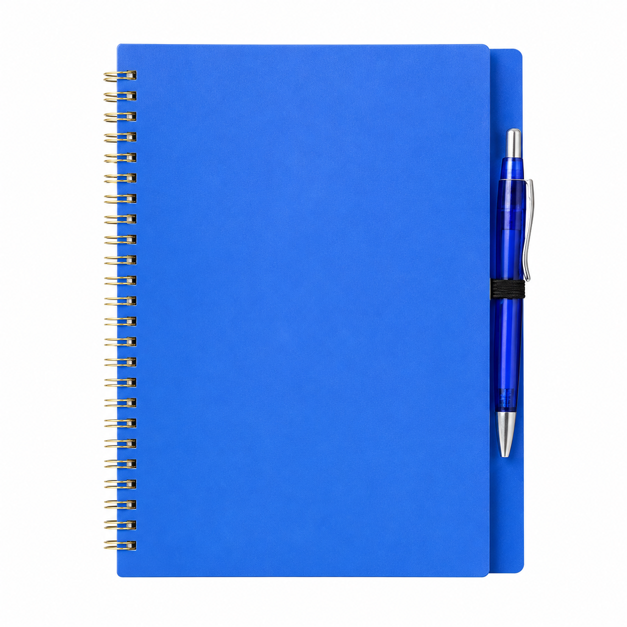 Hardcover Spiral Notebook With Matching Ballpoint Pen