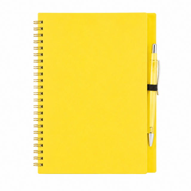 Hardcover Spiral Notebook With Matching Ballpoint Pen