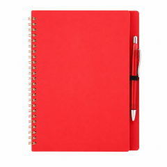 Hardcover Spiral Notebook With Matching Ballpoint Pen