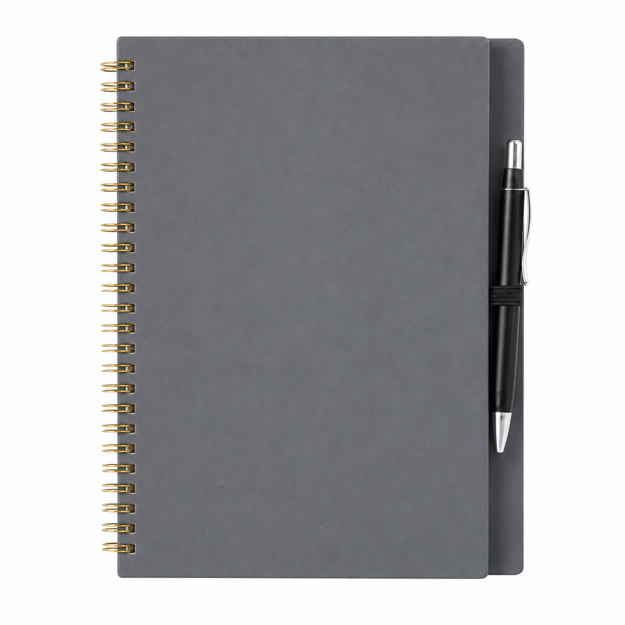 Hardcover Spiral Notebook With Matching Ballpoint Pen
