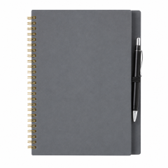 Hardcover Spiral Notebook With Matching Ballpoint Pen