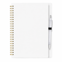 Hardcover Spiral Notebook With Matching Ballpoint Pen