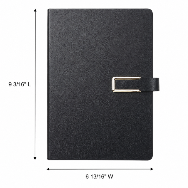 Leather Hardbound Ruled Notebook