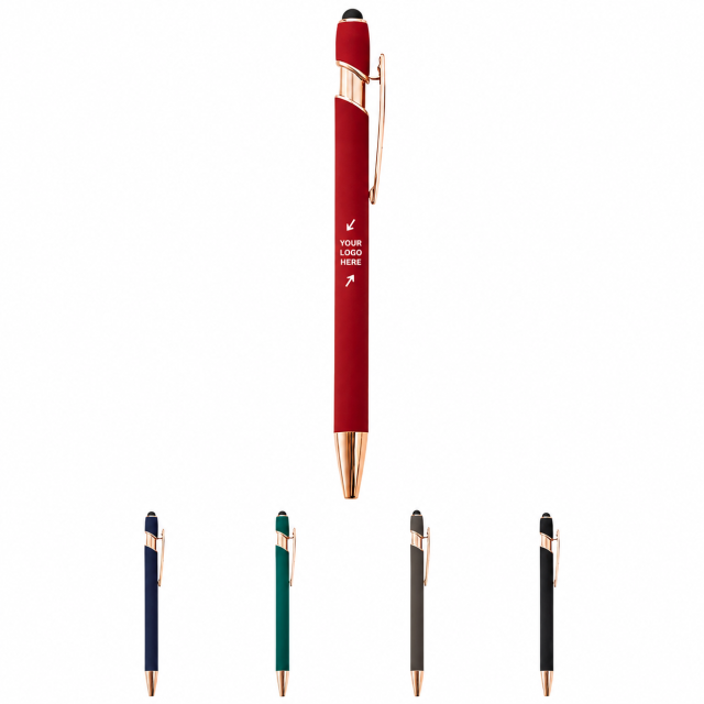 Metal Ballpoint Pen With Touchscreen Stylus