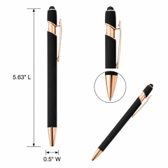 Metal Ballpoint Pen With Touchscreen Stylus