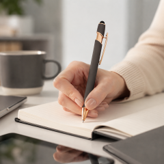 Metal Ballpoint Pen With Touchscreen Stylus