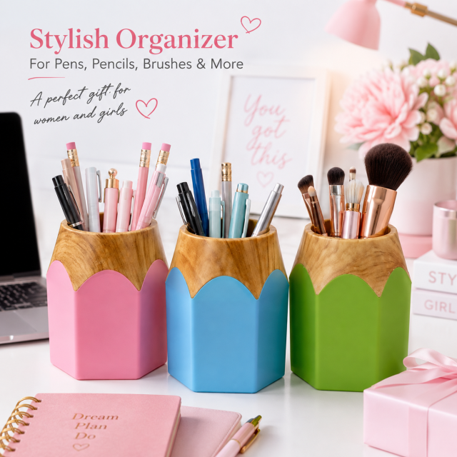 Modern Desktop Pen Cup Organizer Holder
