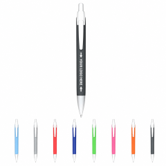 Non-Slip Plunger Action Ballpoint Pen