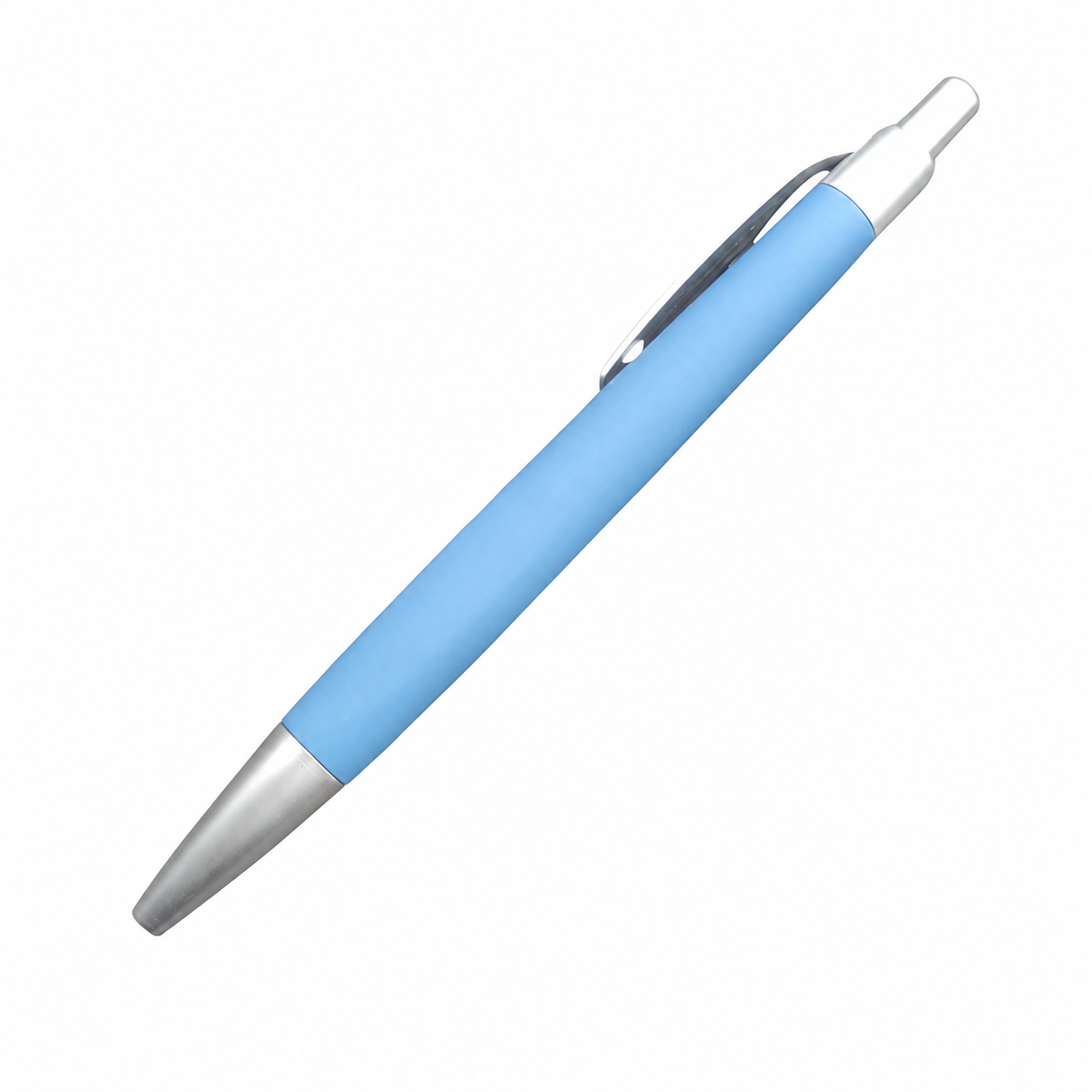 Non-Slip Plunger Action Ballpoint Pen