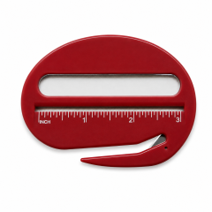 Oval 3-in-1 Letter Opener with Magnifier & Ruler