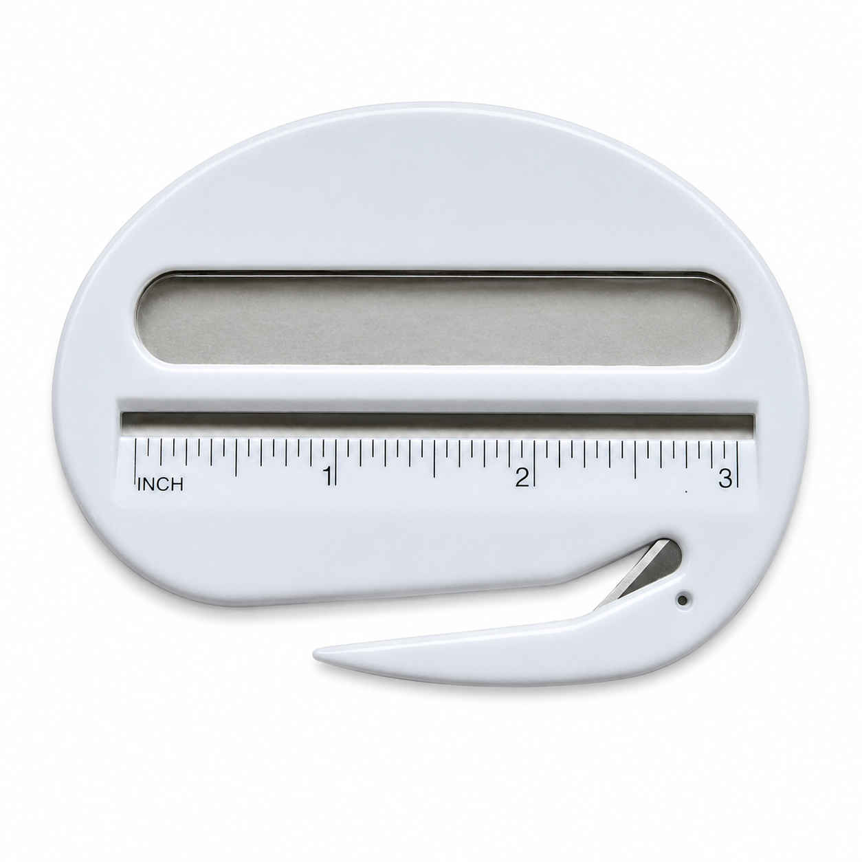 Oval 3-in-1 Letter Opener with Magnifier & Ruler