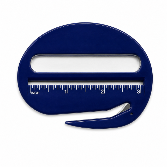 Oval 3-in-1 Letter Opener with Magnifier & Ruler