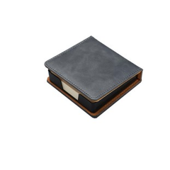PU Leather Flip-Top Sticky Note Holder Box