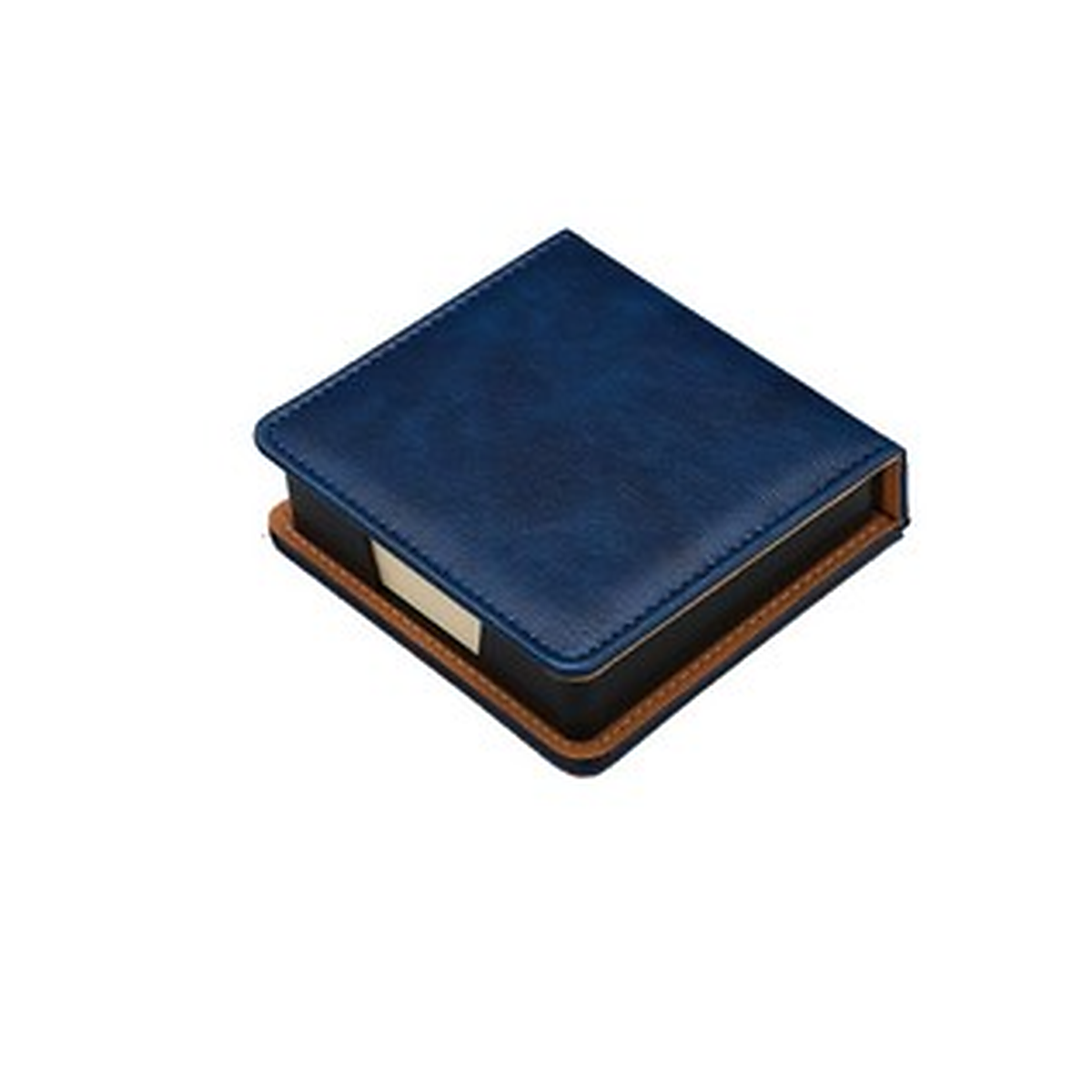 PU Leather Flip-Top Sticky Note Holder Box