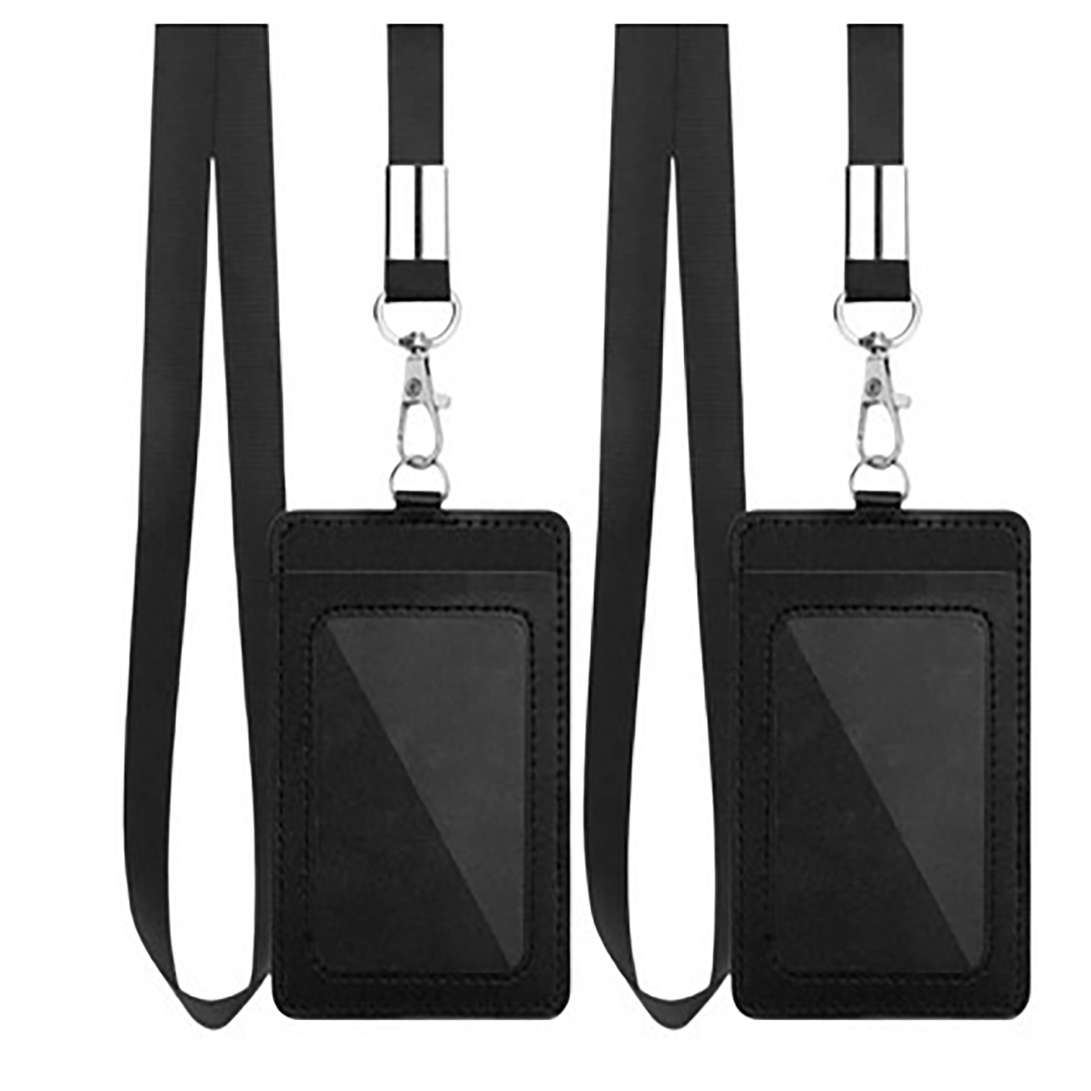 PU Leather Lanyard Badge & Card Holder