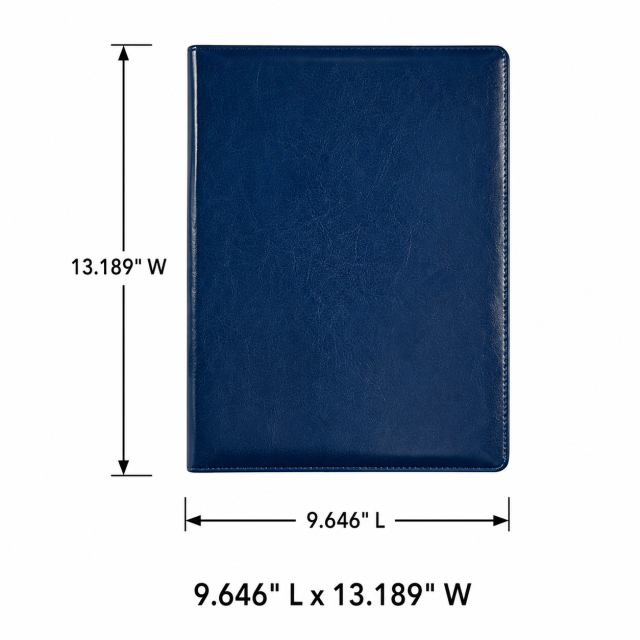 PU Leather Portfolio Clipboard Organizer