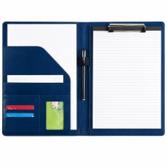 PU Leather Portfolio Clipboard Organizer