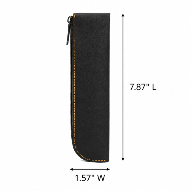 PU Leather Single Pen Protective Pouch