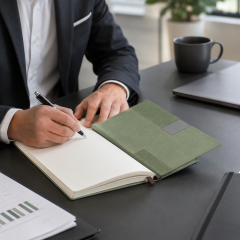 Premium PU Business Writing Notebook