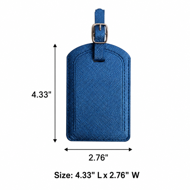 Premium PU Leather Luggage Tag