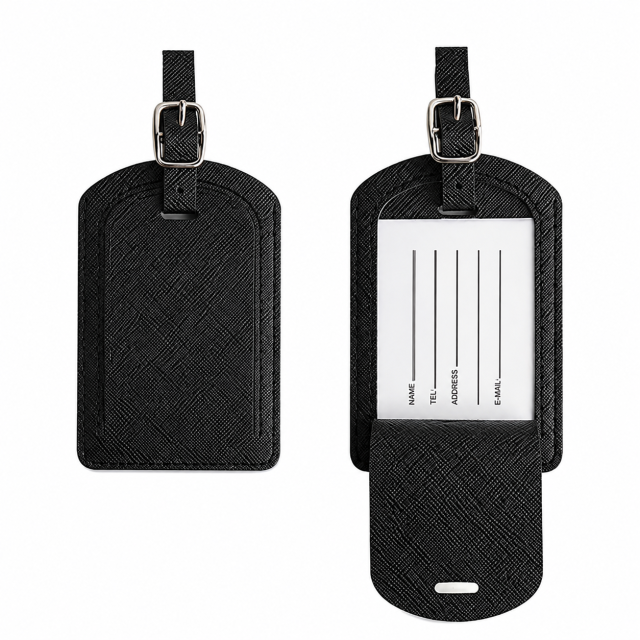 Premium PU Leather Luggage Tag