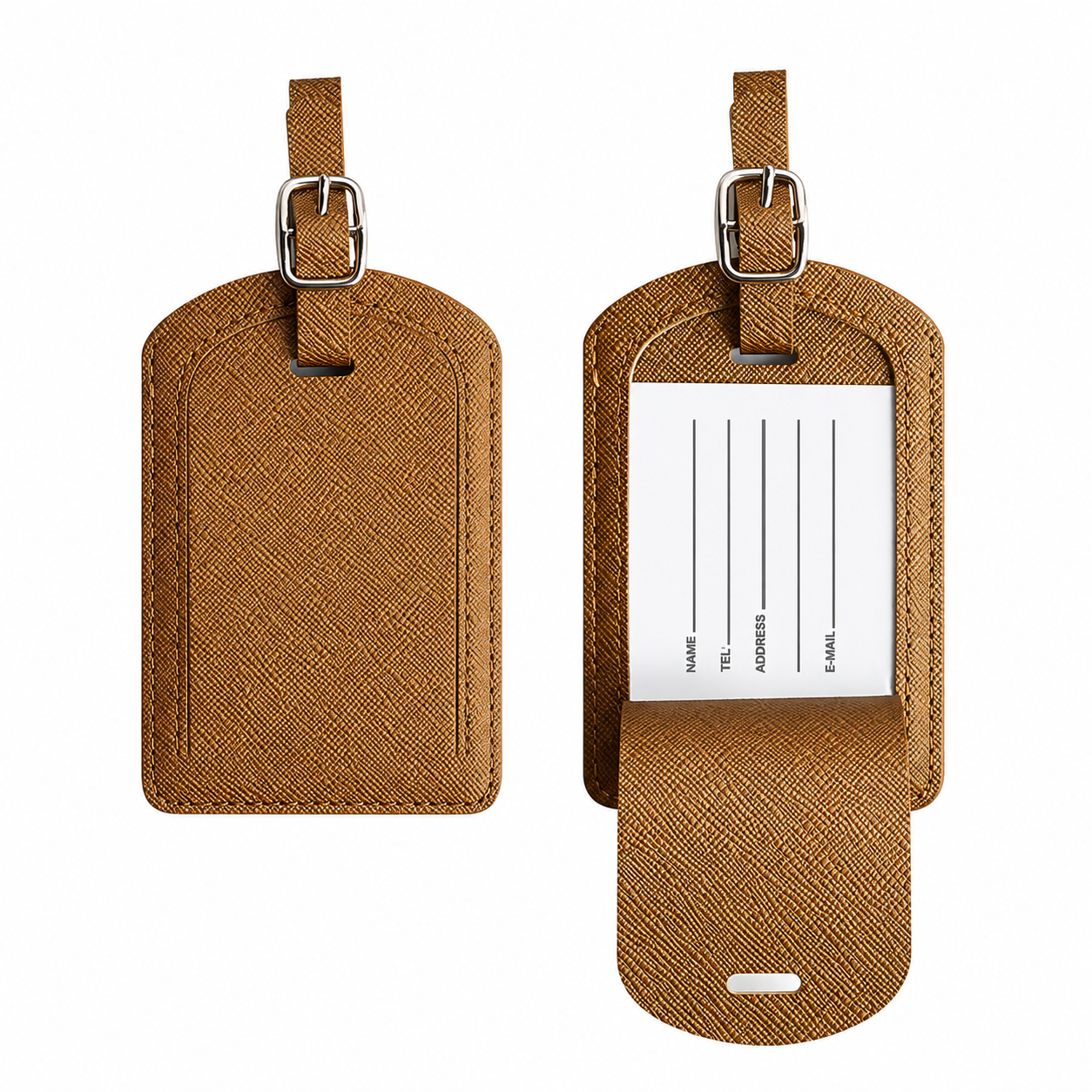 Premium PU Leather Luggage Tag
