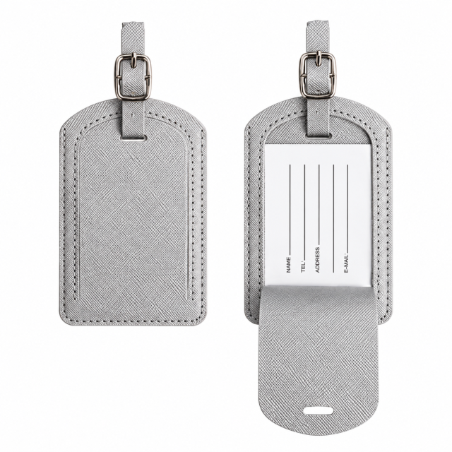 Premium PU Leather Luggage Tag