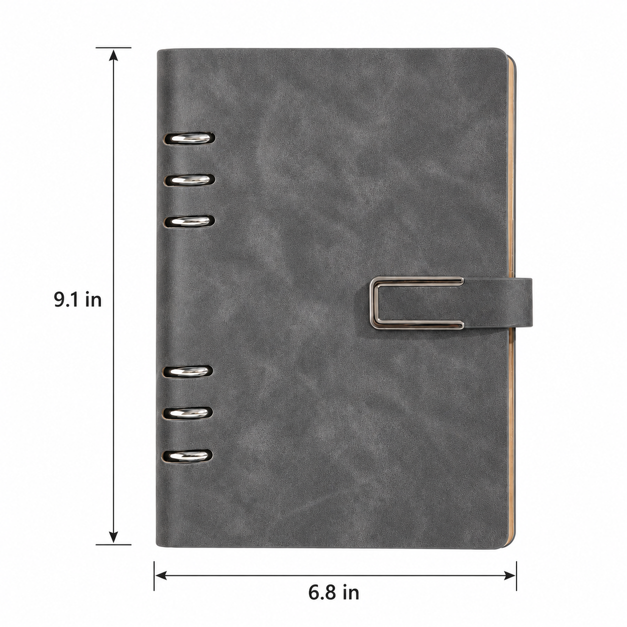 Premium PU Leather Refillable Notebook With Ring Binder