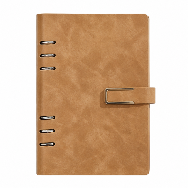 Premium PU Leather Refillable Notebook With Ring Binder