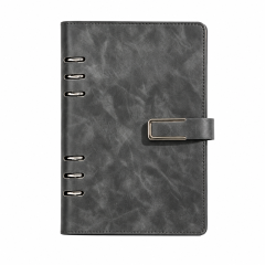 Premium PU Leather Refillable Notebook With Ring Binder