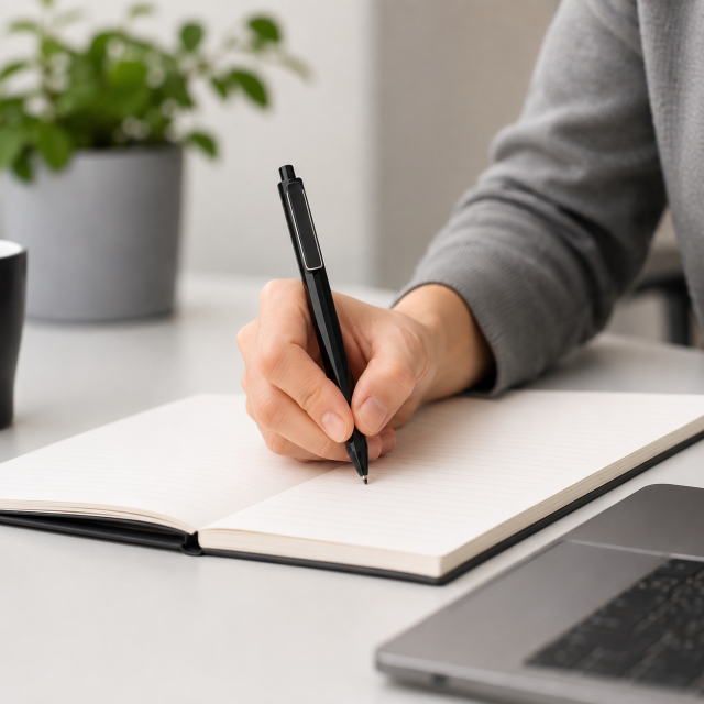 Premium Retractable Fine-Tip Ballpoint Pen